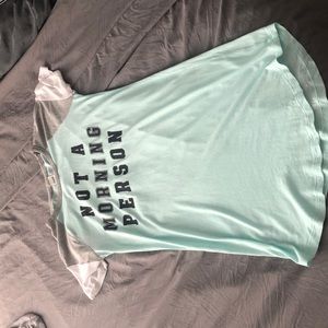 Not a morning person PINK nightgown